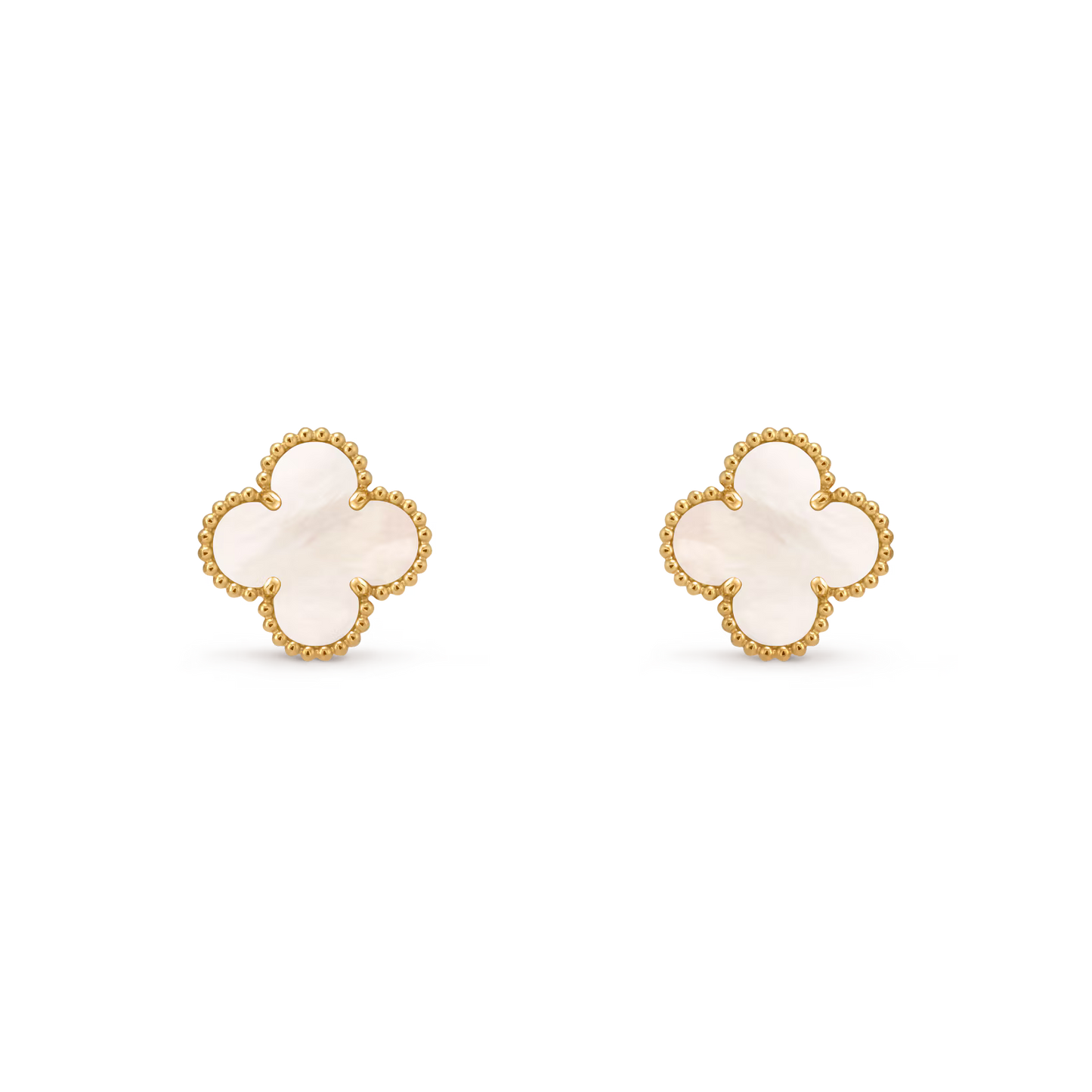 boucle d'oreille trèfles dorés